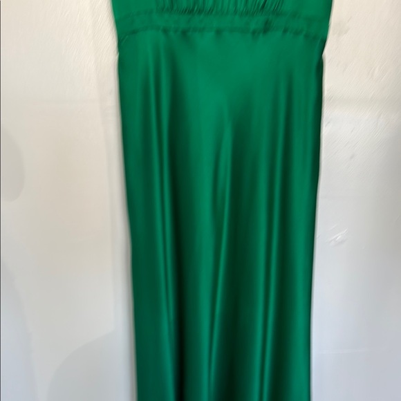 NWT- Silk Saloni The Fleur Dress in Green, Sz 10 - Picture 8 of 17